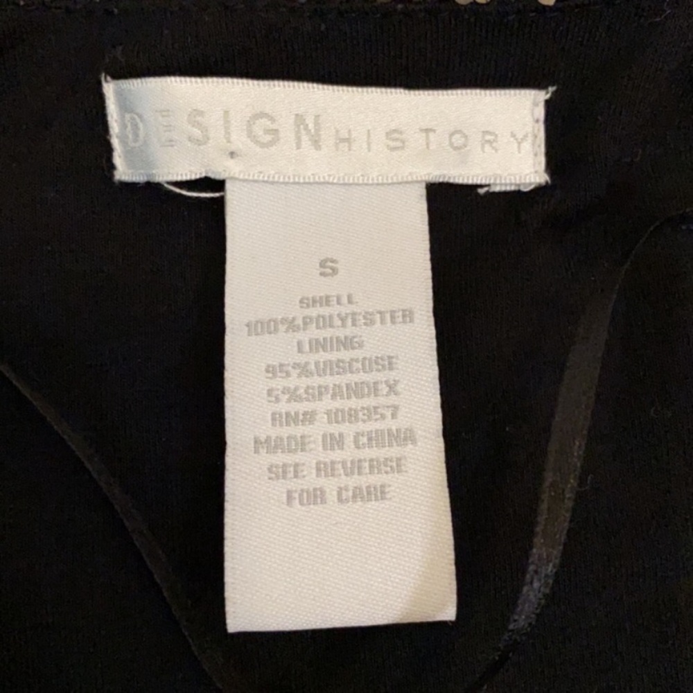 Design History Black Sequins Open Front Jacket Si… - image 8